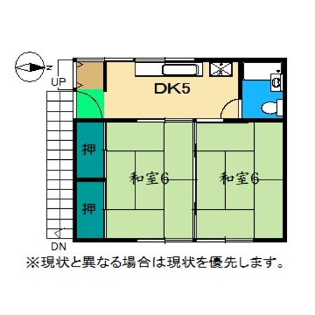 浦松アパートの物件間取画像